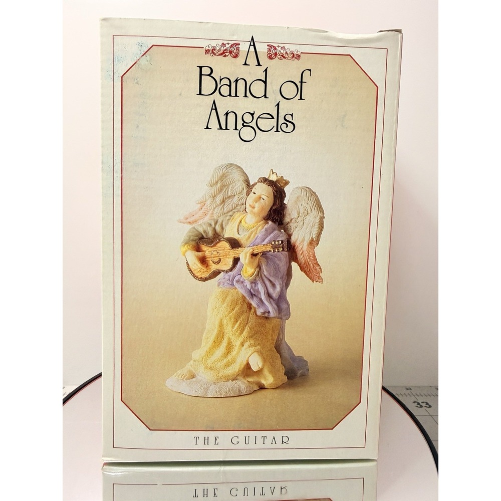 Vintage "A Band of Angels" Figurine - THE GUITAR - 1993 Handcrafted Bisque